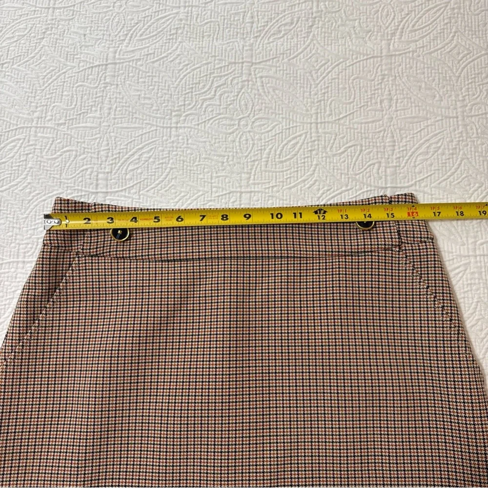 Tory Burch Plaid‎ Mini Skirt Women’s Sz 10 Houndstooth Checkered Classic Luxury